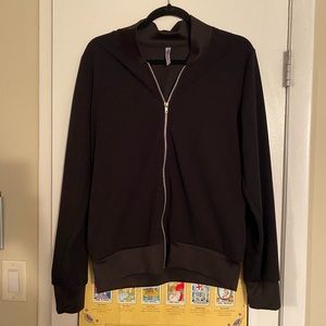 Piphany Black Bomber Jacket with Pockets Size M